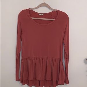 Blush long sleeve tshirt